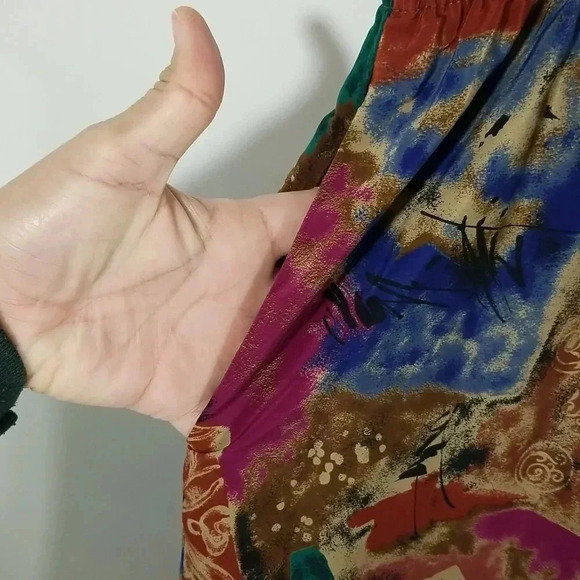 {Jo Hardin} Vintage Abstract Print Cullotes Pants - Picture 10 of 15